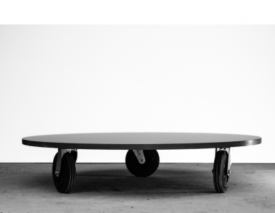 Table basse Béton, design Antoine Courtiol - Table Basse Ronde O²