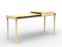 Bureau double plateau "Coulisse"