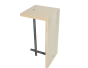 Table basse acier