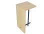 Table basse en multiplis de bouleau, pieds en acier, plateau bouleau, multiplis de bouleau vernis