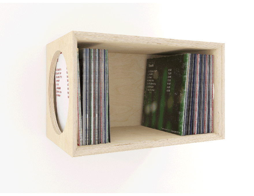 Meuble de rangement pour vinyles sur mesure - Arnaud Deverre