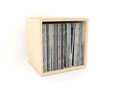 ThreeHio Grand meuble de rangement pour disques vinyles avec