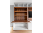 bibliotheque bureau laque et noyer