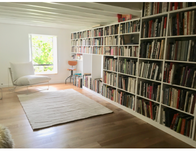 bibliothèque laquée blanc 