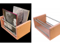 Vinyles BOX, casier à poser pour Vinyles, en feutre PET rose